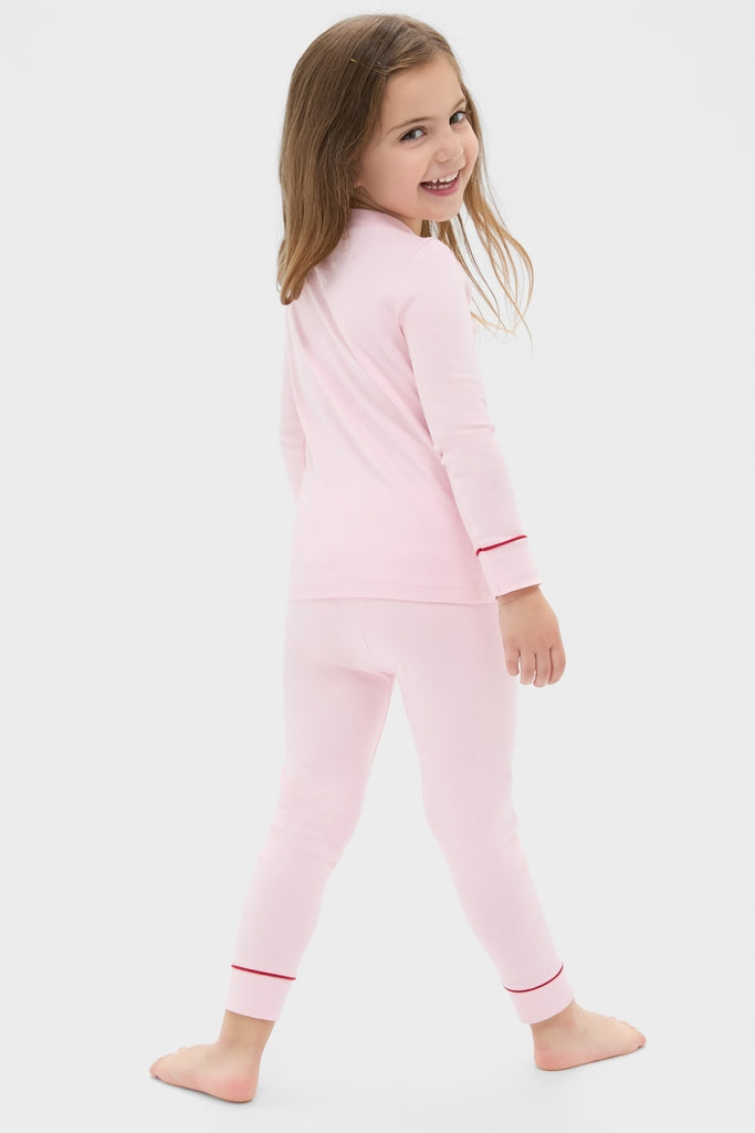 Pink Pima Cotton Arien Kid's Pajama Set