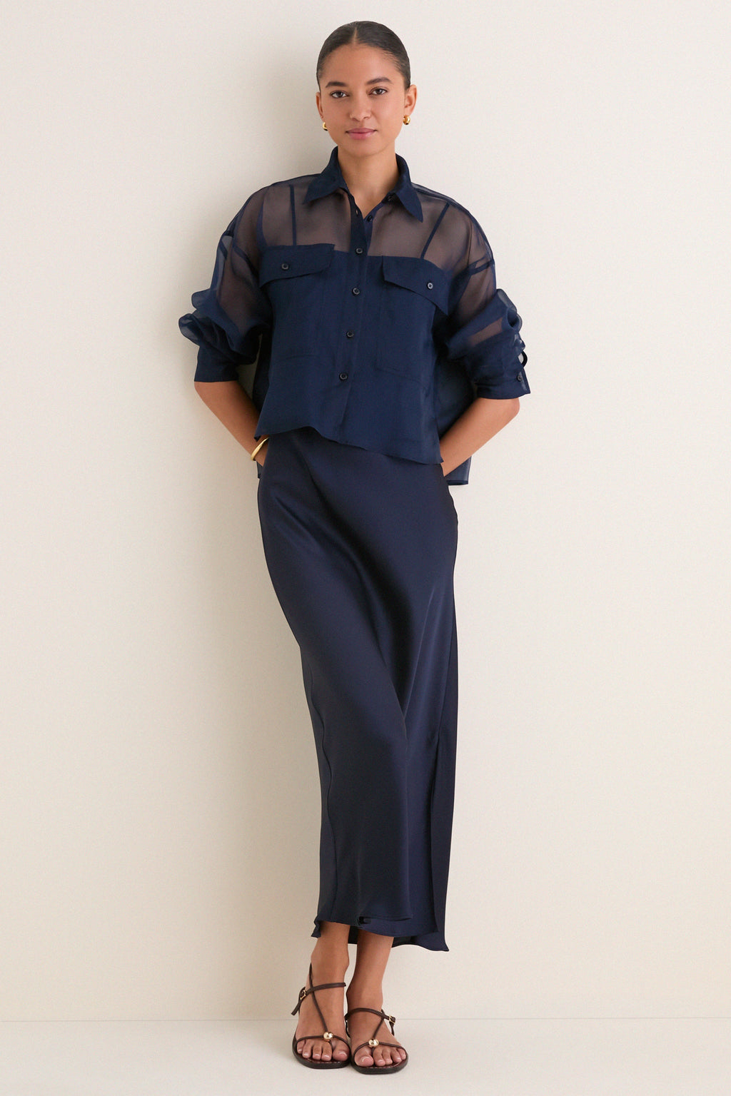 Navy Colomba Top