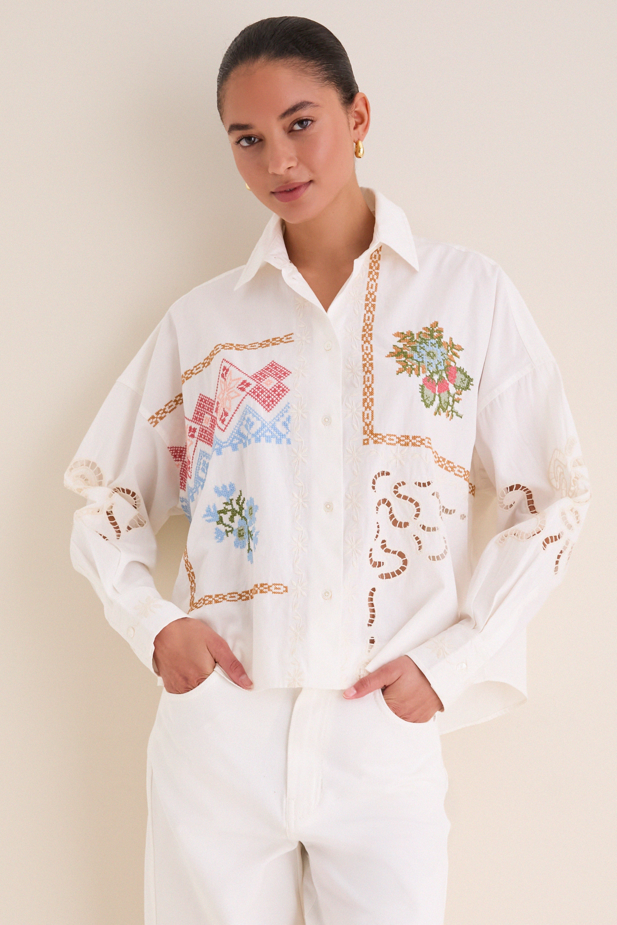 White Fonte Shirt