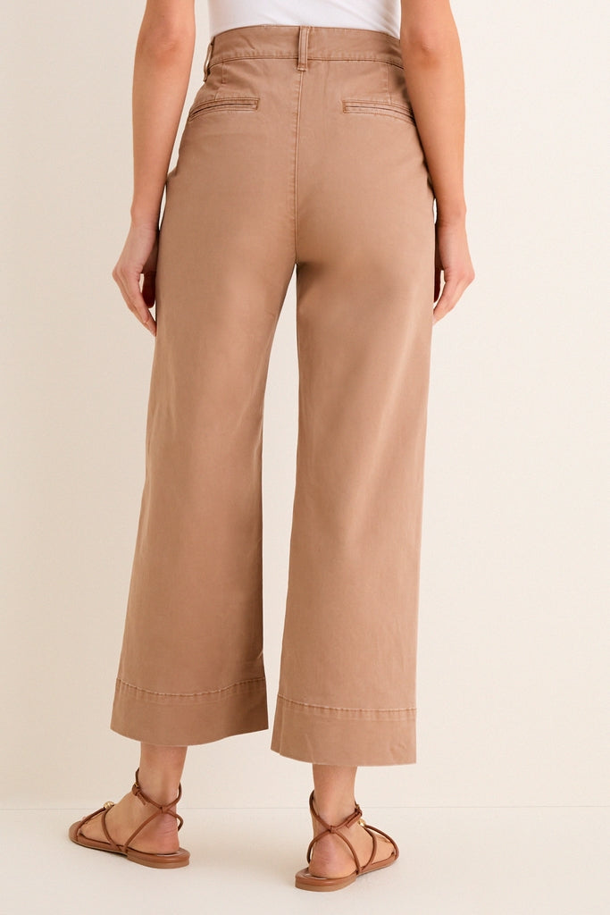 Truffle Brown Chino Wide Leg Davis Pants
