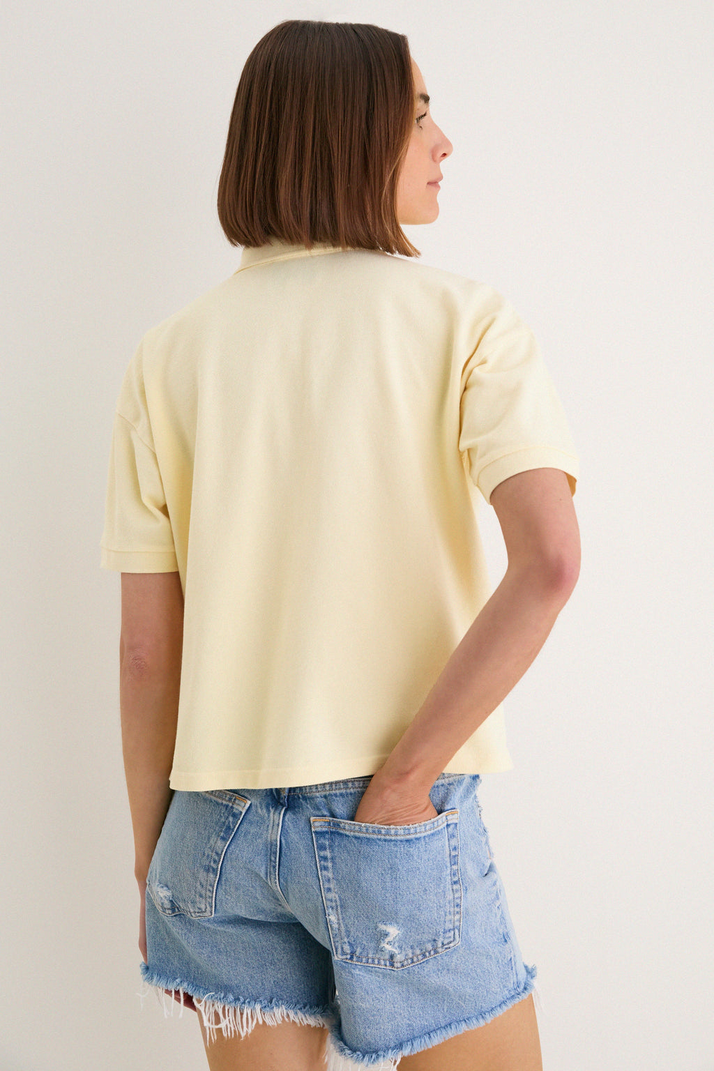 Yellow Pique Holmes Boyfriend Polo