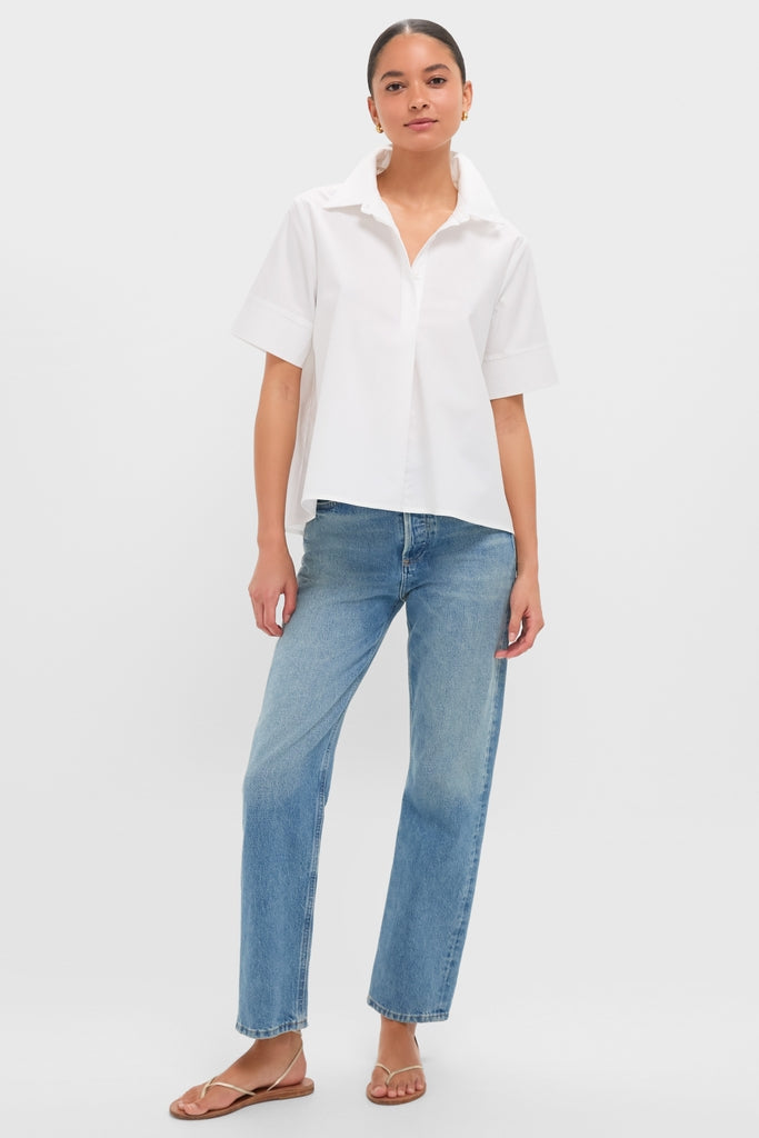 White Cotton Adams Shirt