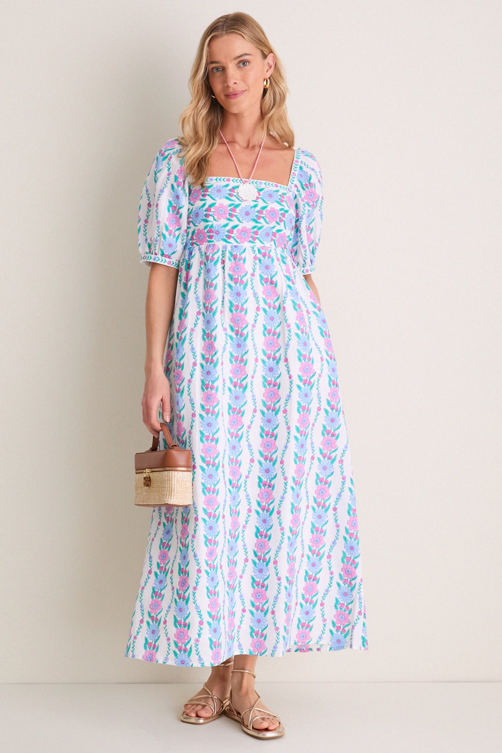 Orchid Border Elizabeth Dress