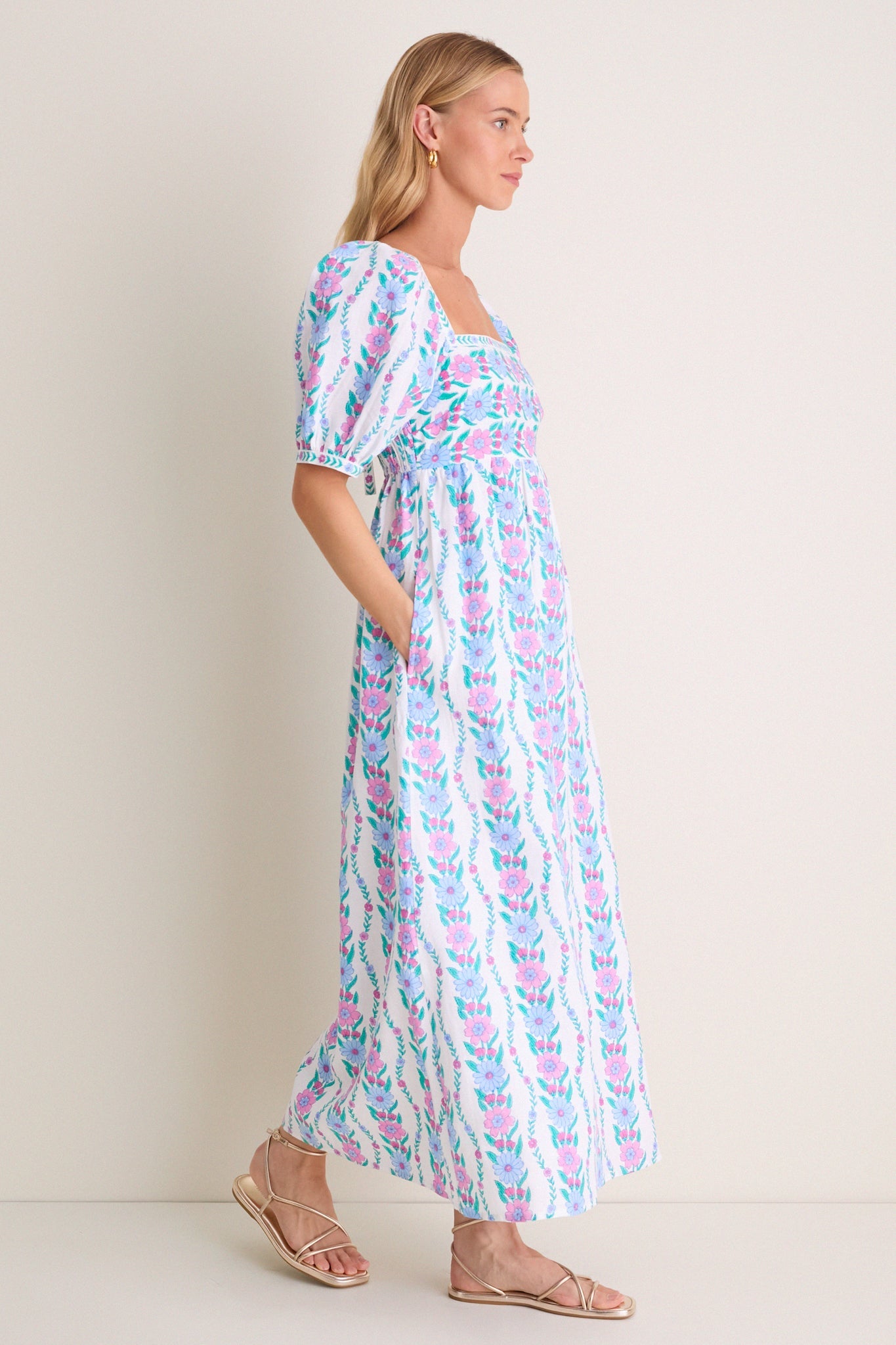 Orchid Border Elizabeth Dress