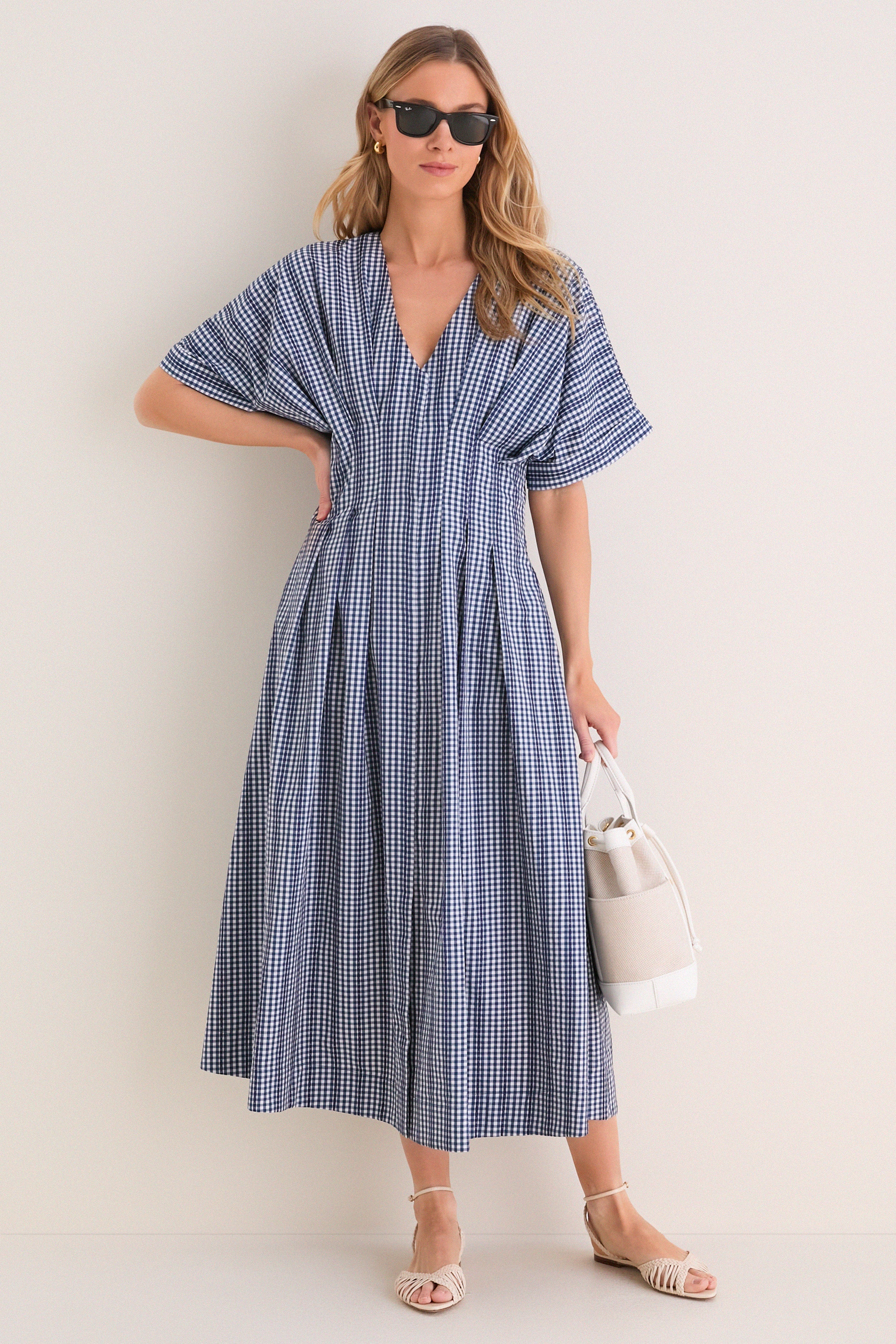 Navy Stripe Darren Dress