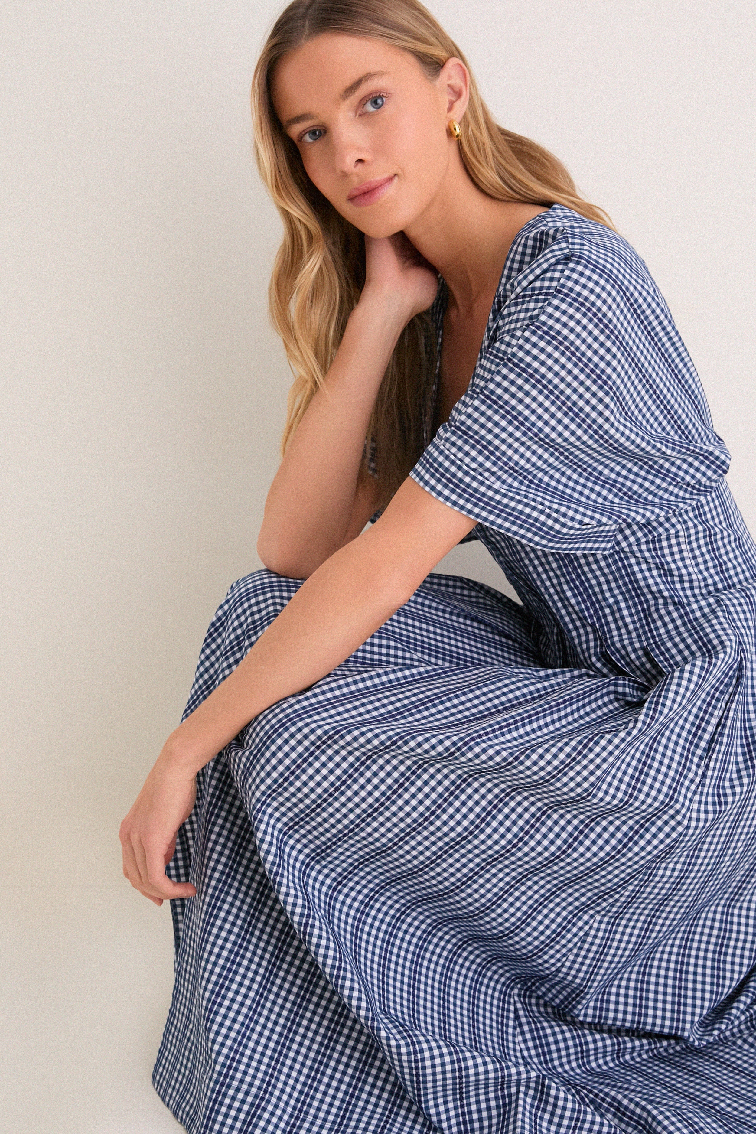 Navy Stripe Darren Dress