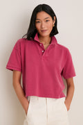 Americana Red Pique Holmes Boyfriend Polo