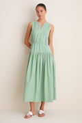 Green Stripe Charlotte Dress