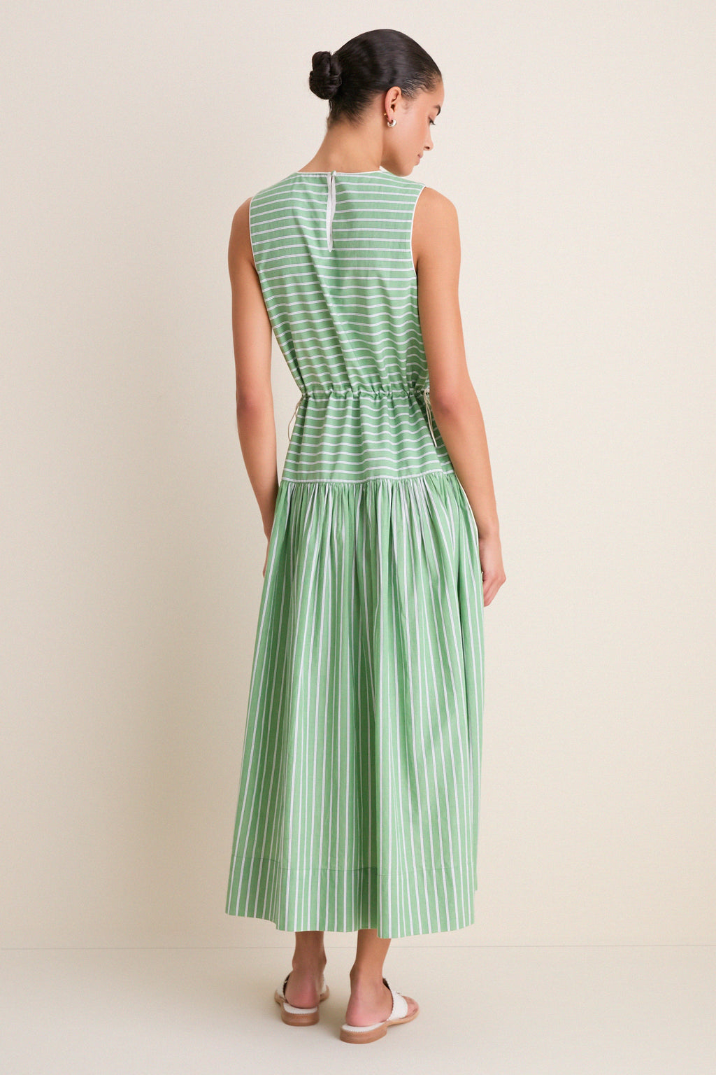 Green Stripe Charlotte Dress