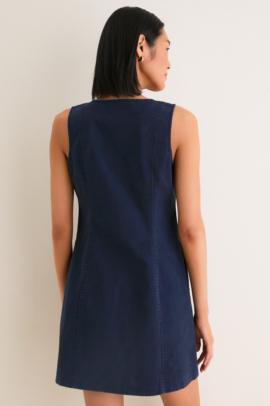 Navy Chino Rhoda Mini Dress