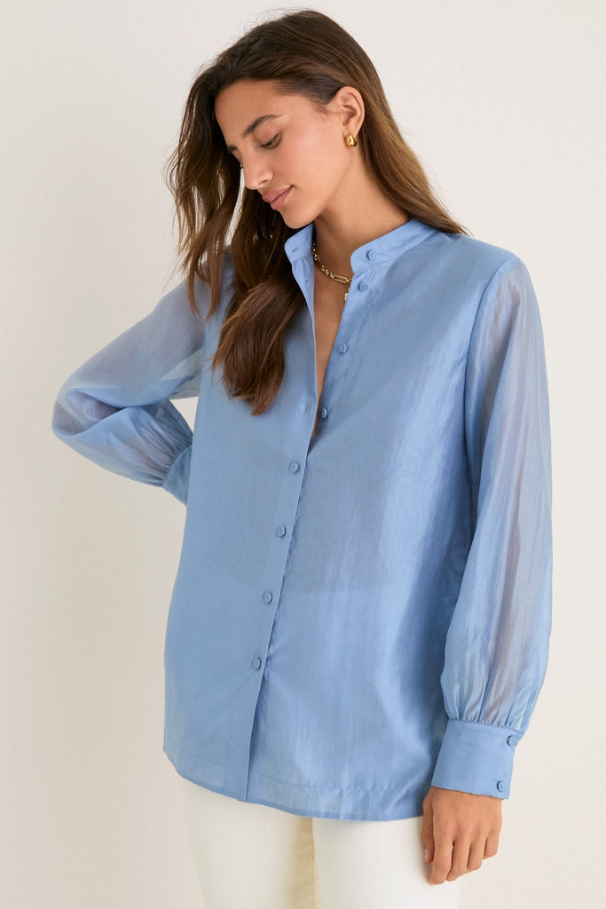 Maison Blue Organza Camelot Tunic