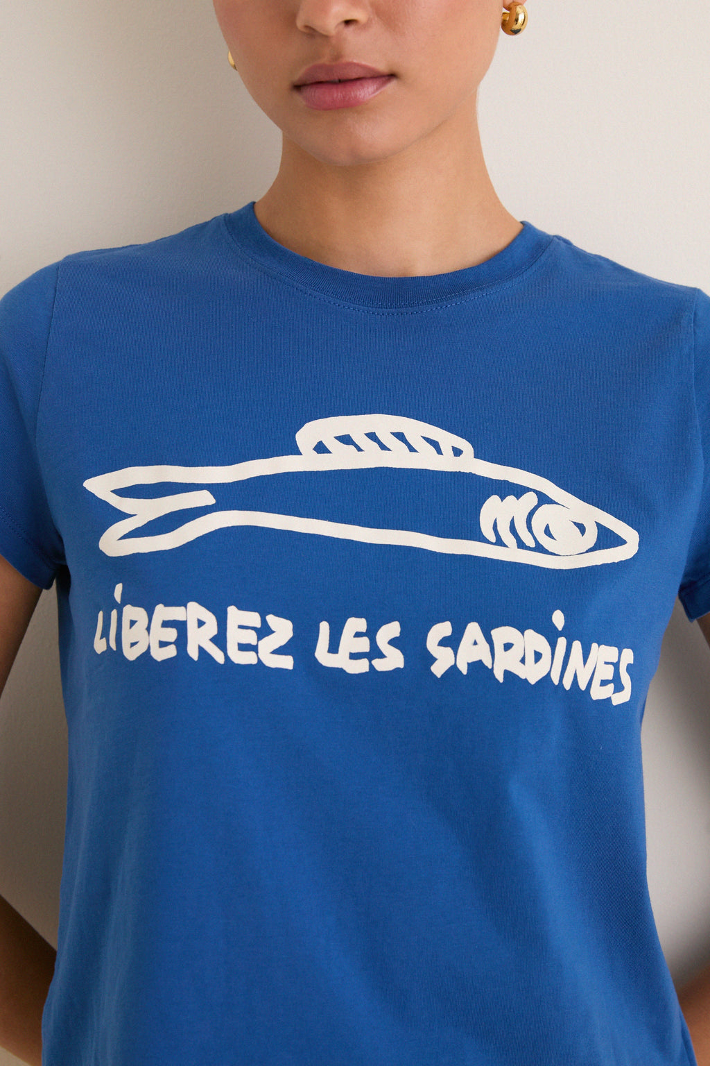 French Blue Librez les Sardines Classic Tee