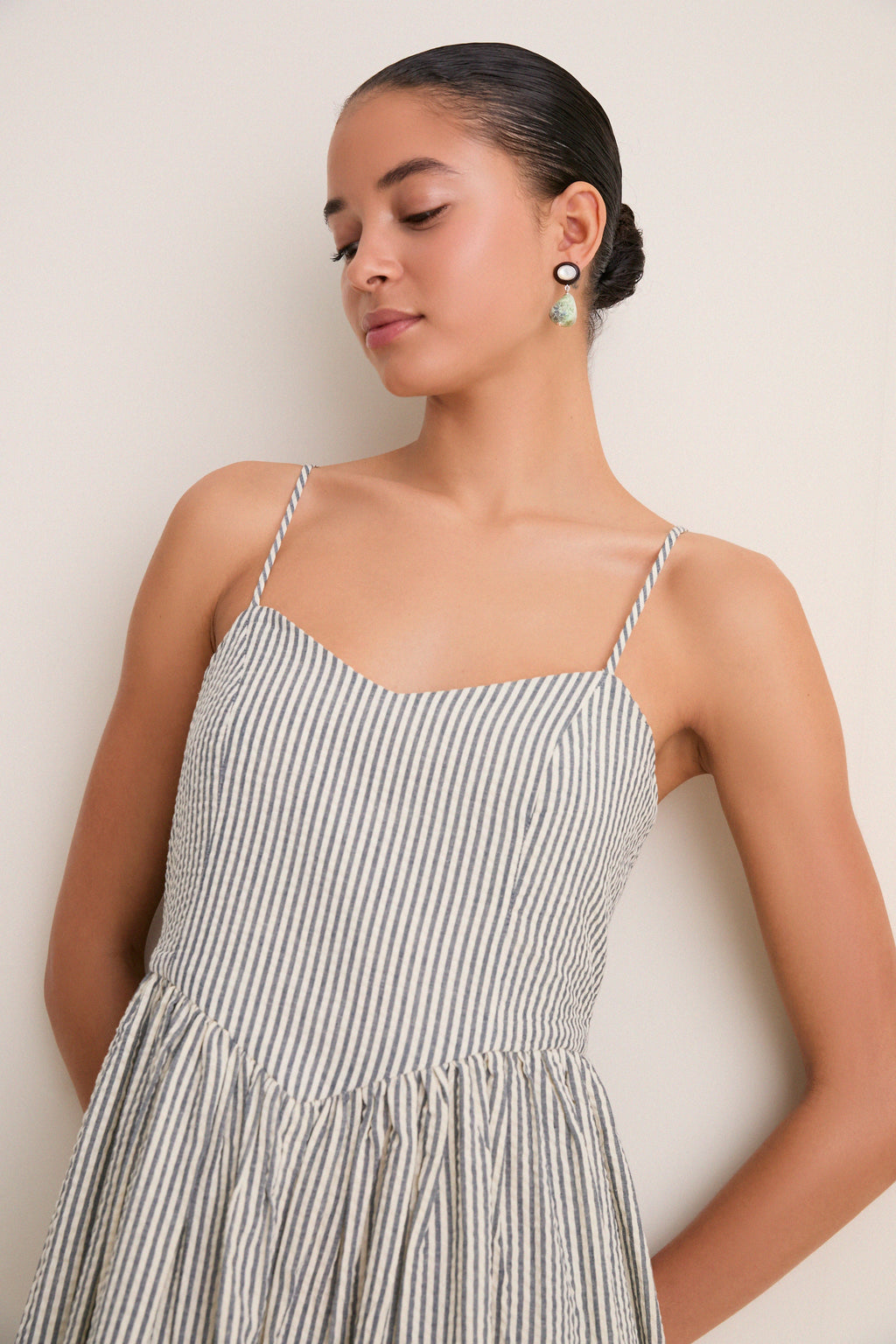 Newburyport Stripe Cotton Day Dress
