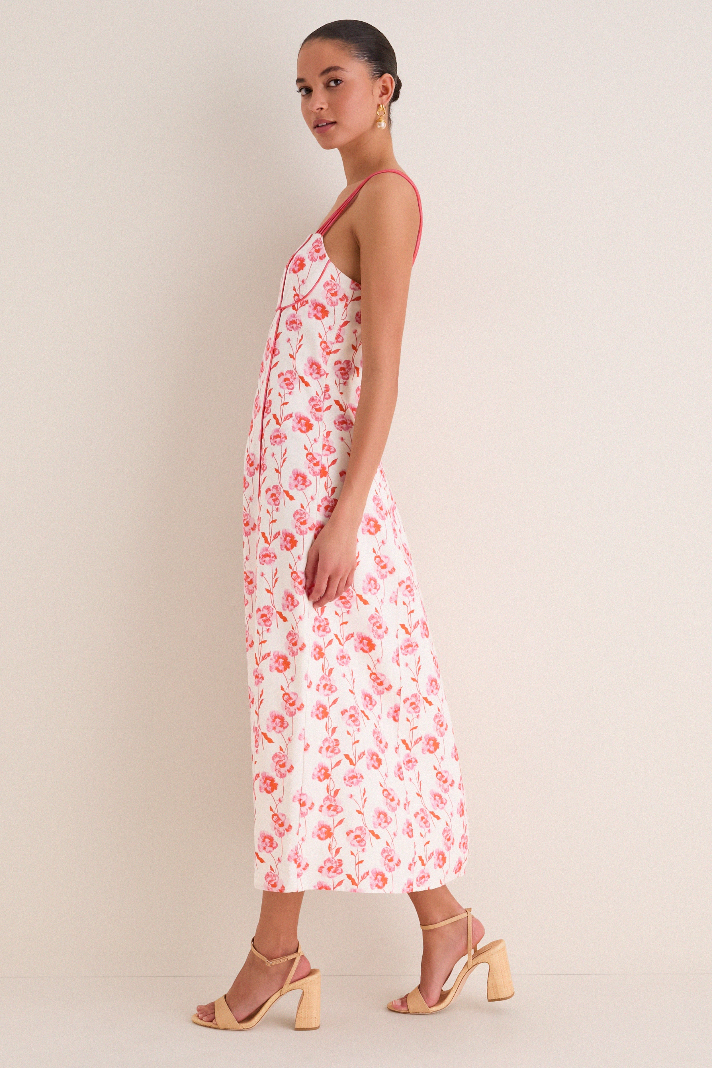 Poppy Trellis Floral Cordelia Maxi Dress