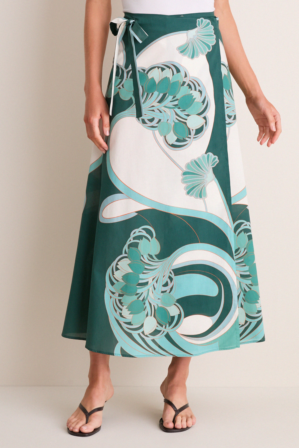 Blooming Tulip Placee Sarong Skirt