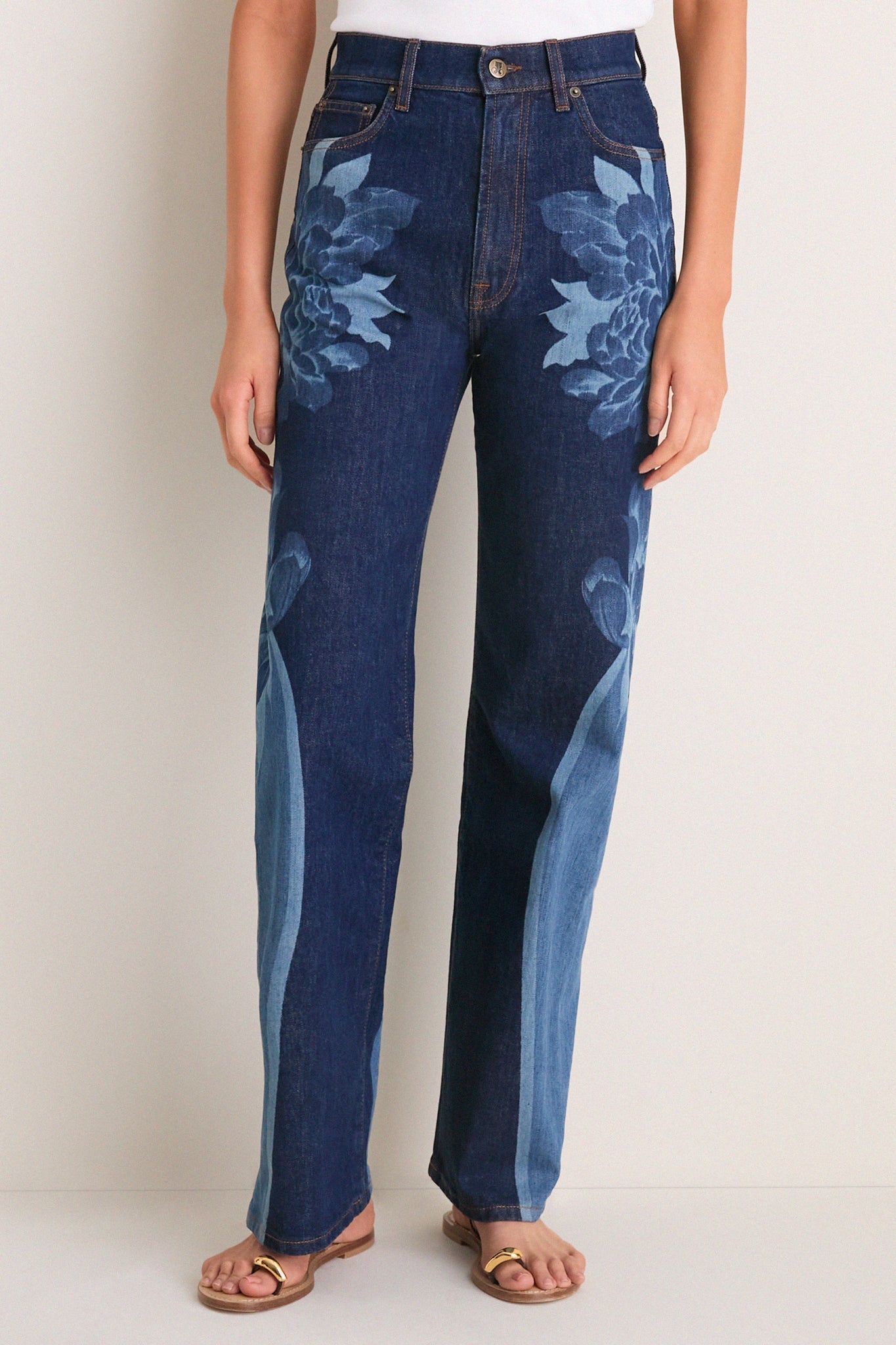 Queen Peony Placee Straight Leg Jean