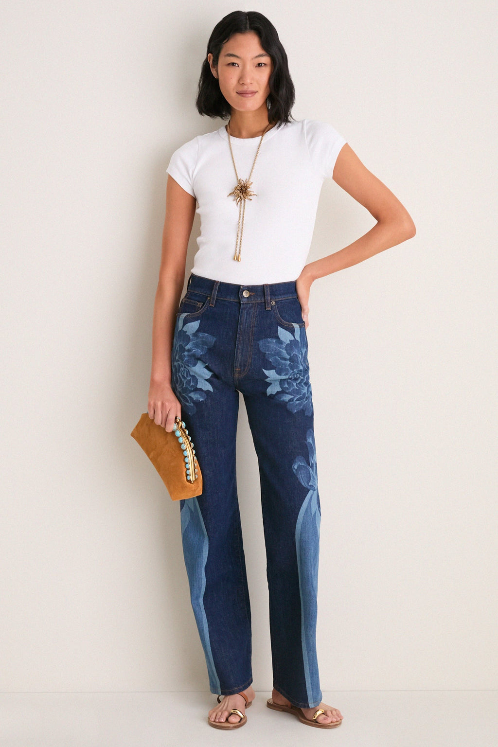 Queen Peony Placee Straight Leg Jean