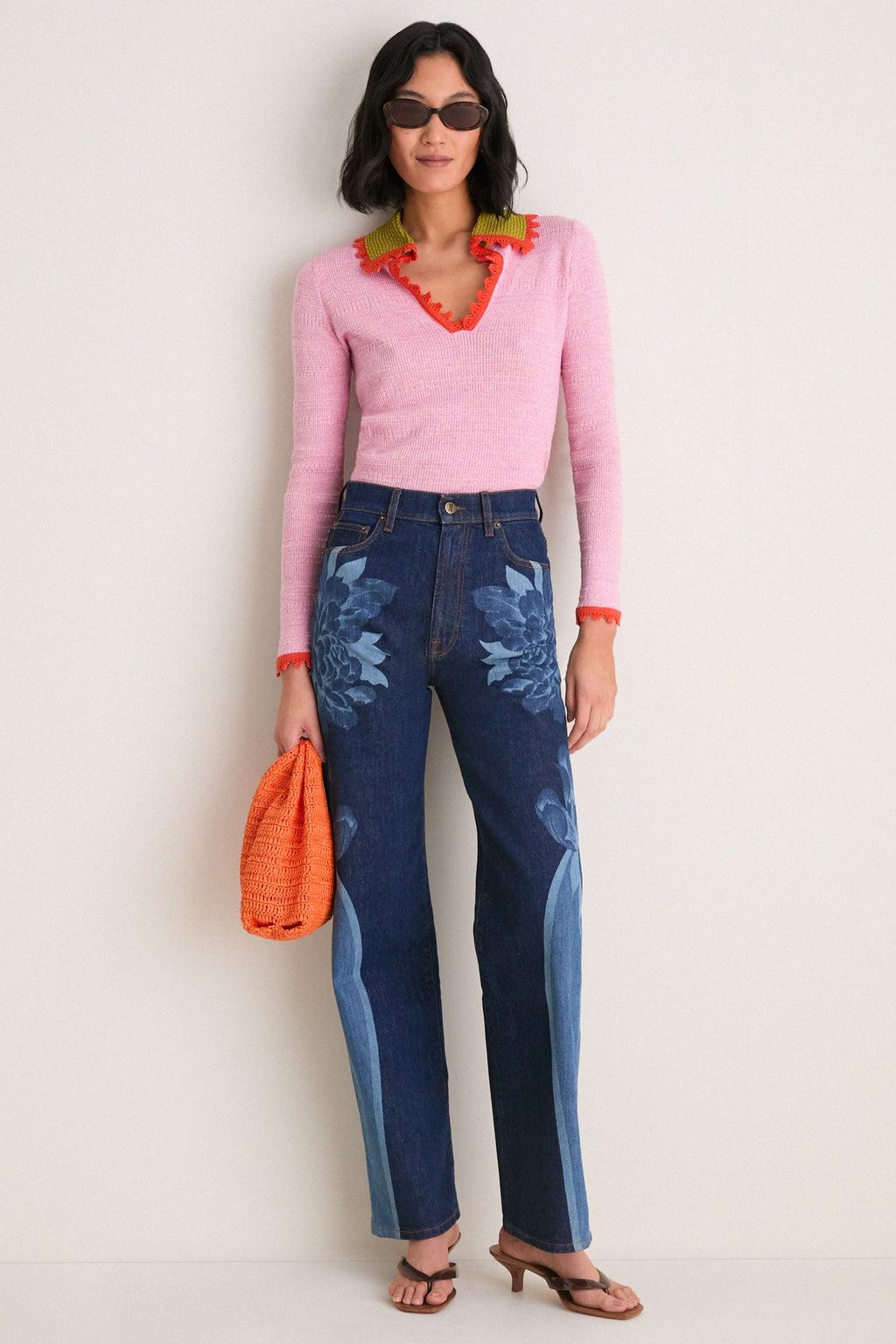 Queen Peony Placee Straight Leg Jean