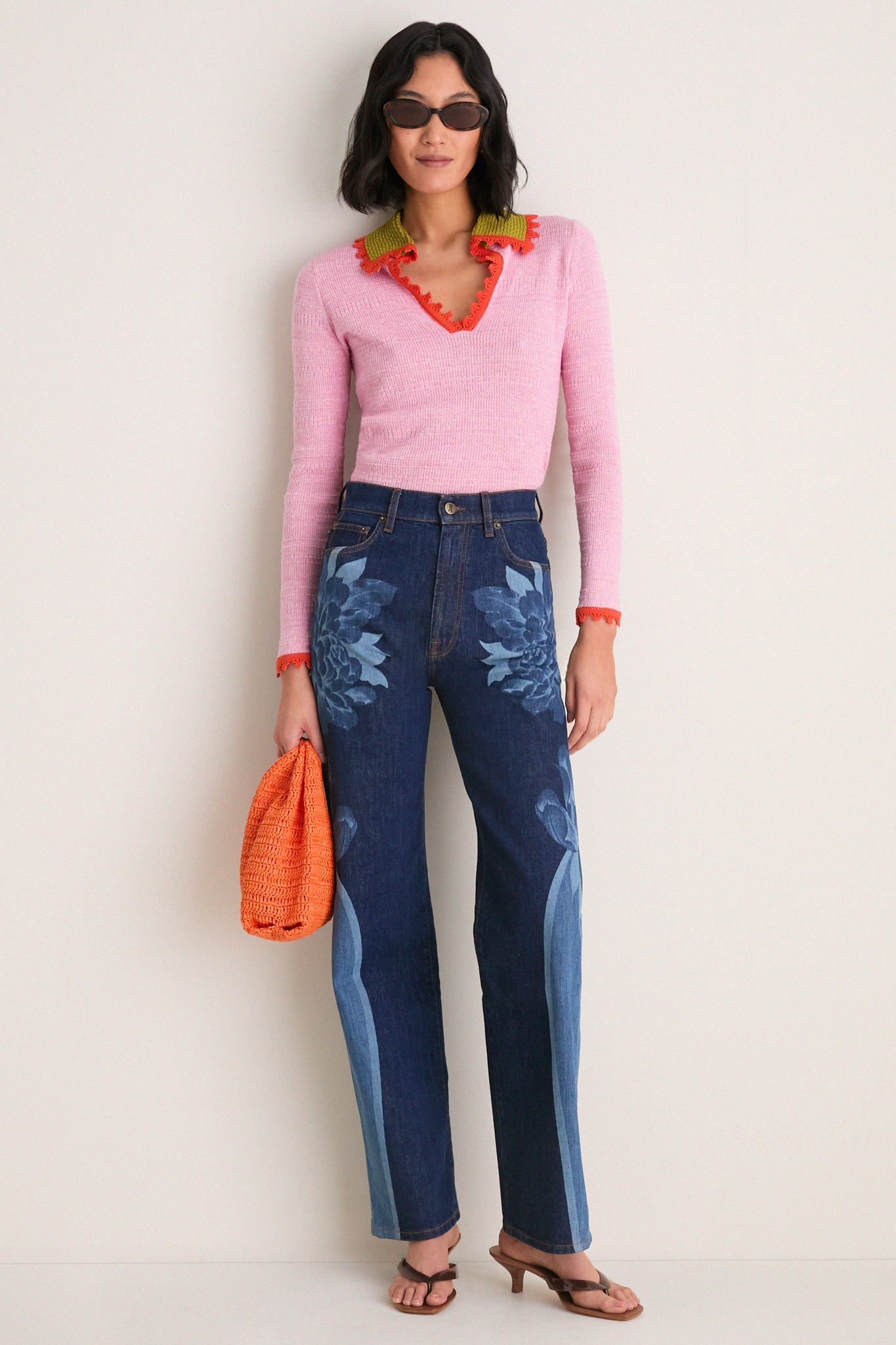 Queen Peony Placee Straight Leg Jean