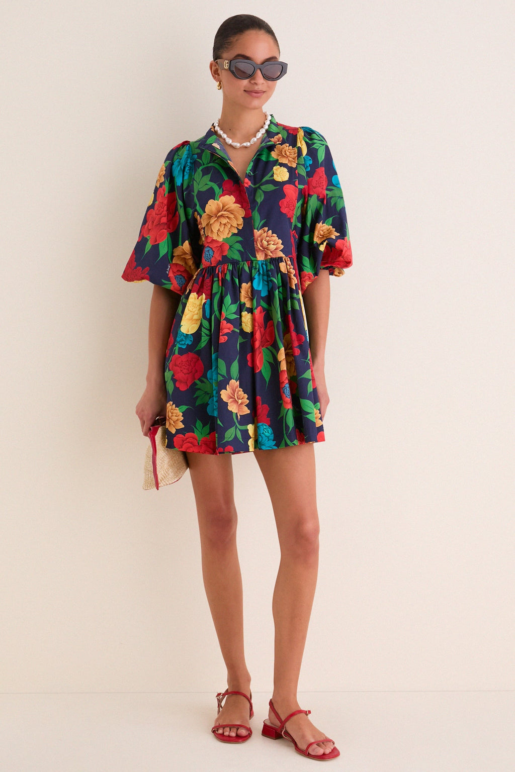 Queen Peony Mini Portofino Dress