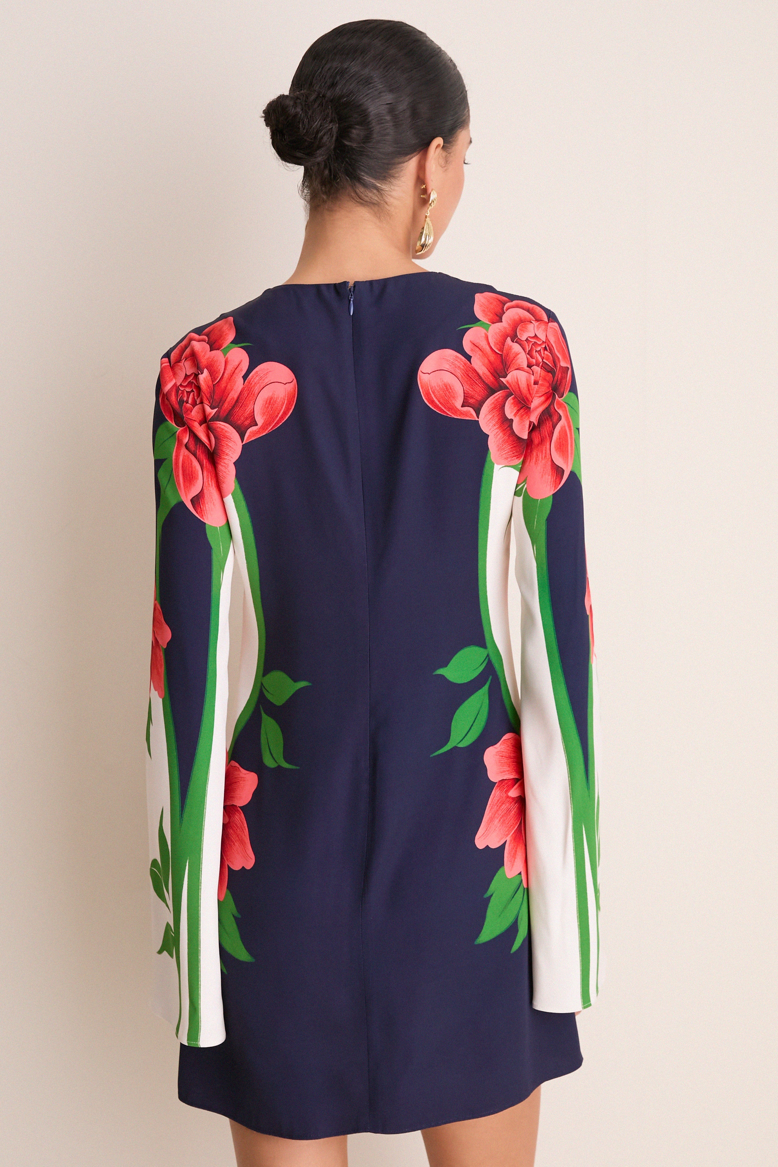Queen Peony Placee Mini Supremes Swing Dress
