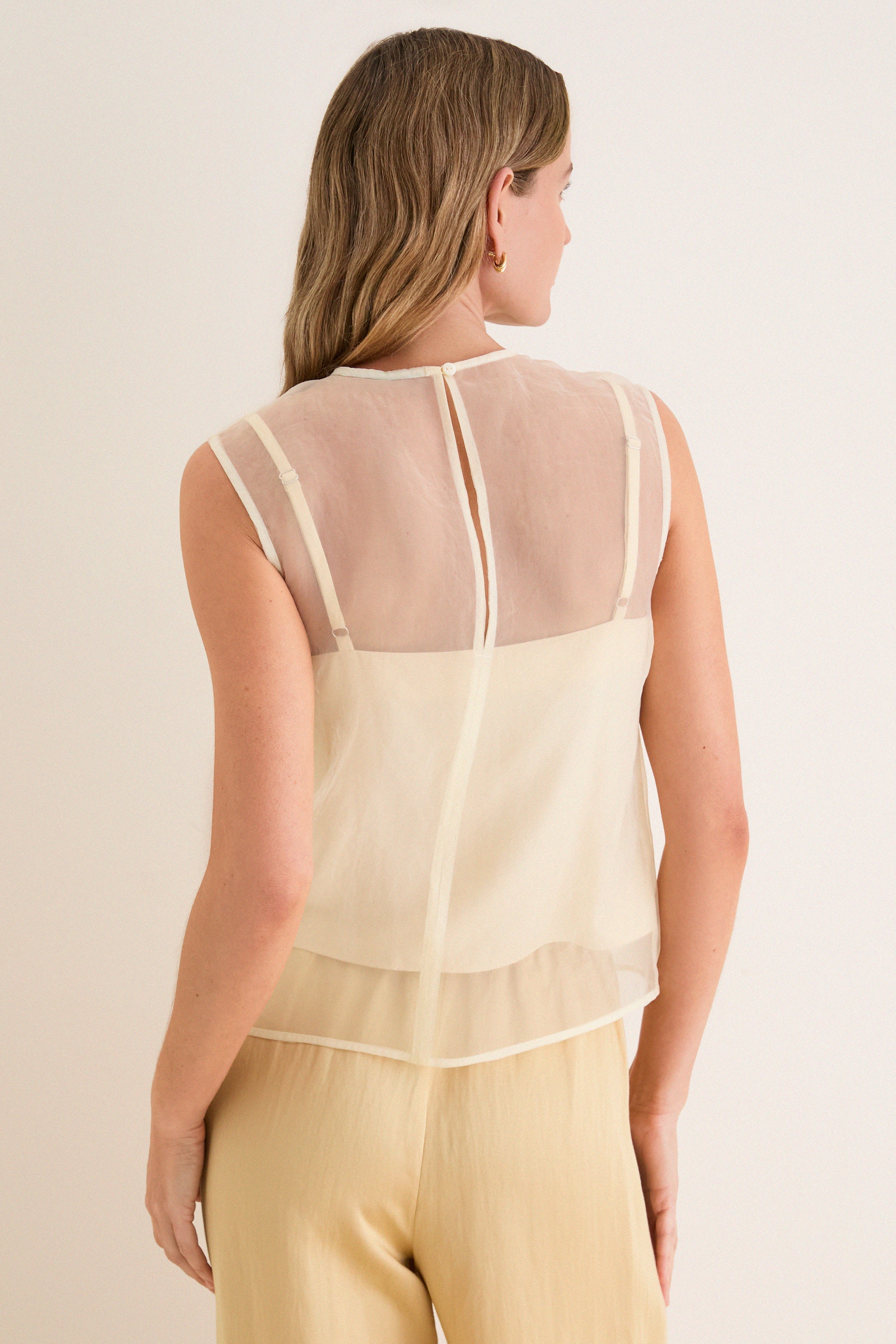Pale Yellow Cora Top
