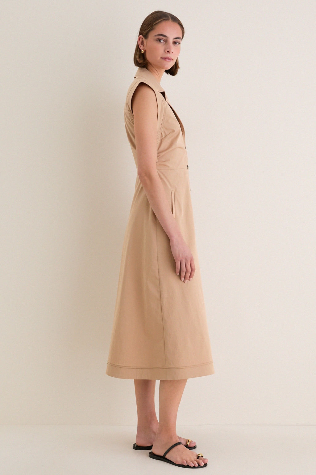 Khaki Orla Dress