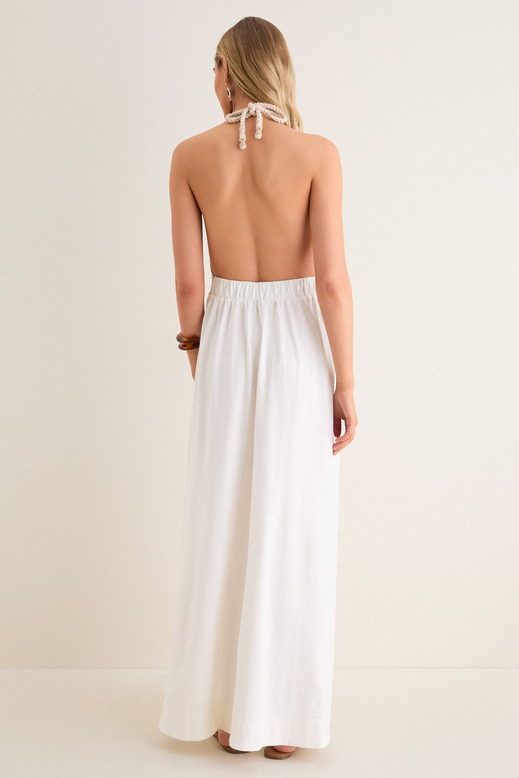 Off-White Sunset Crochet Maxi Dress