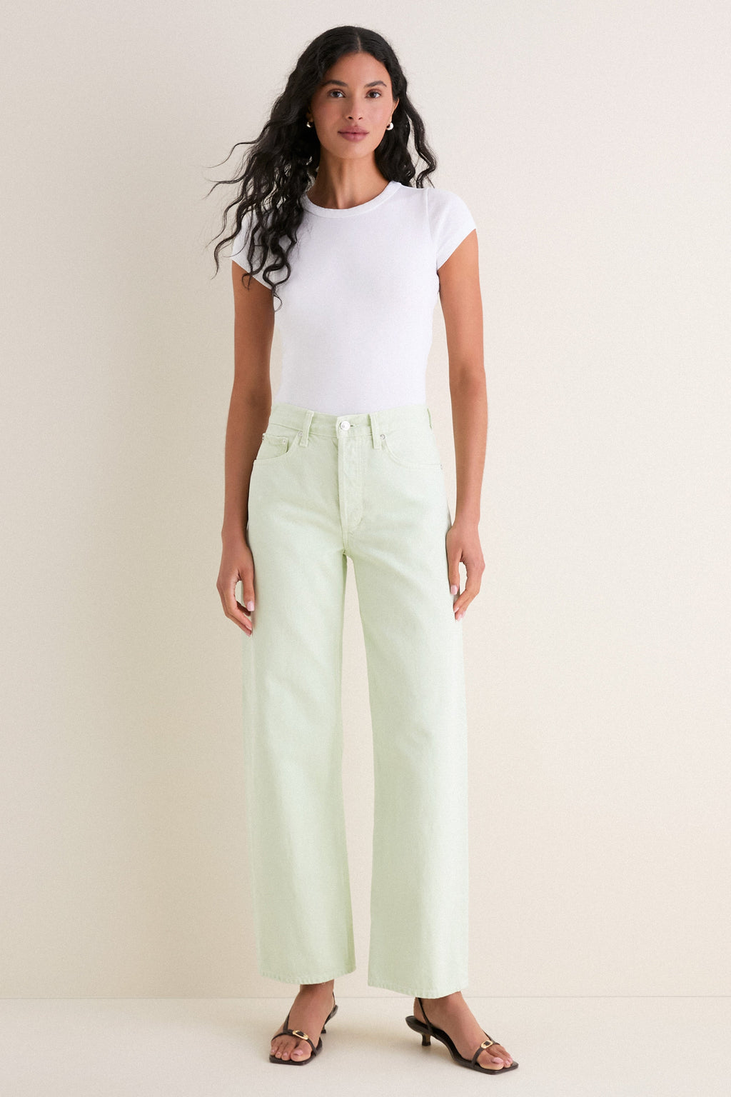 Mint Cream Arc Jean 32