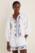 Navy Fish Minka Shirt