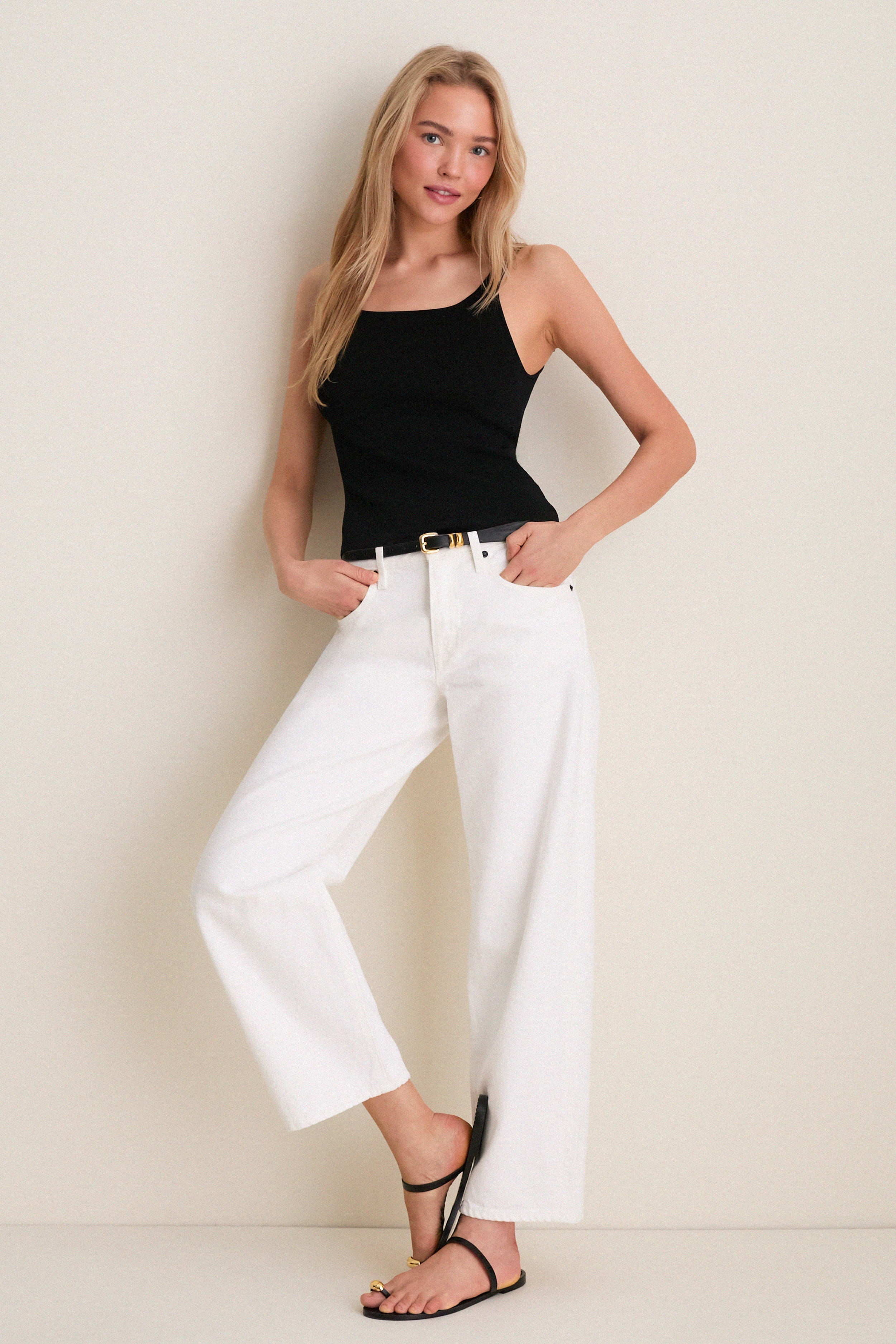 White Jamie Ankle Curve Jean