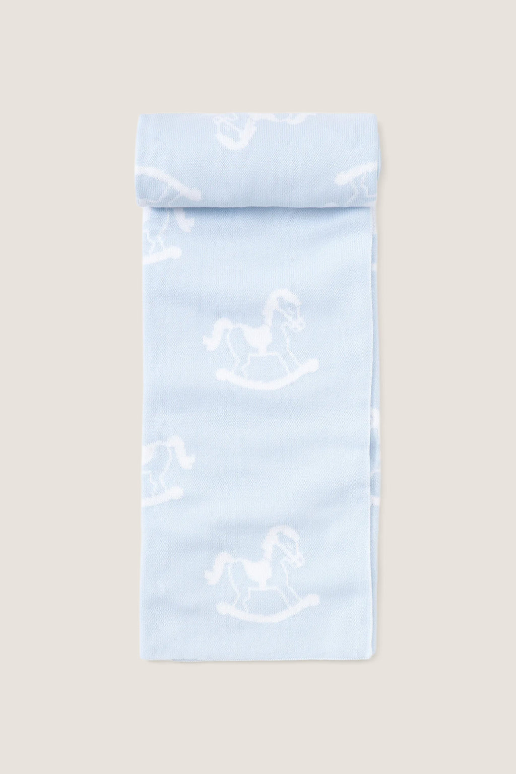 Blue Rocker Knit Blanket