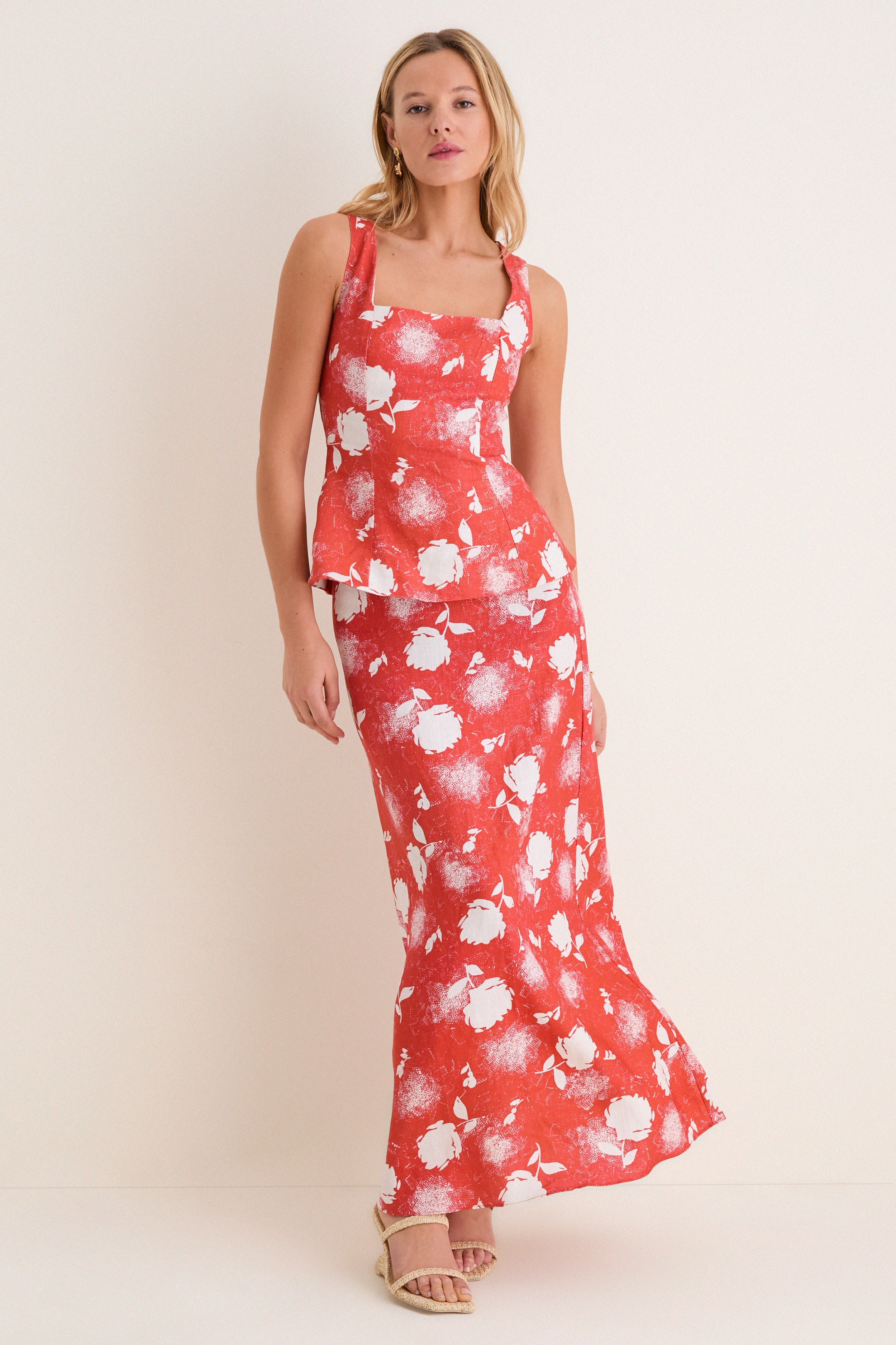 Sunrose Rosso Mina Top