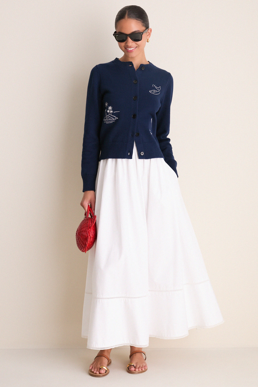 Navy Mooring Cardigan