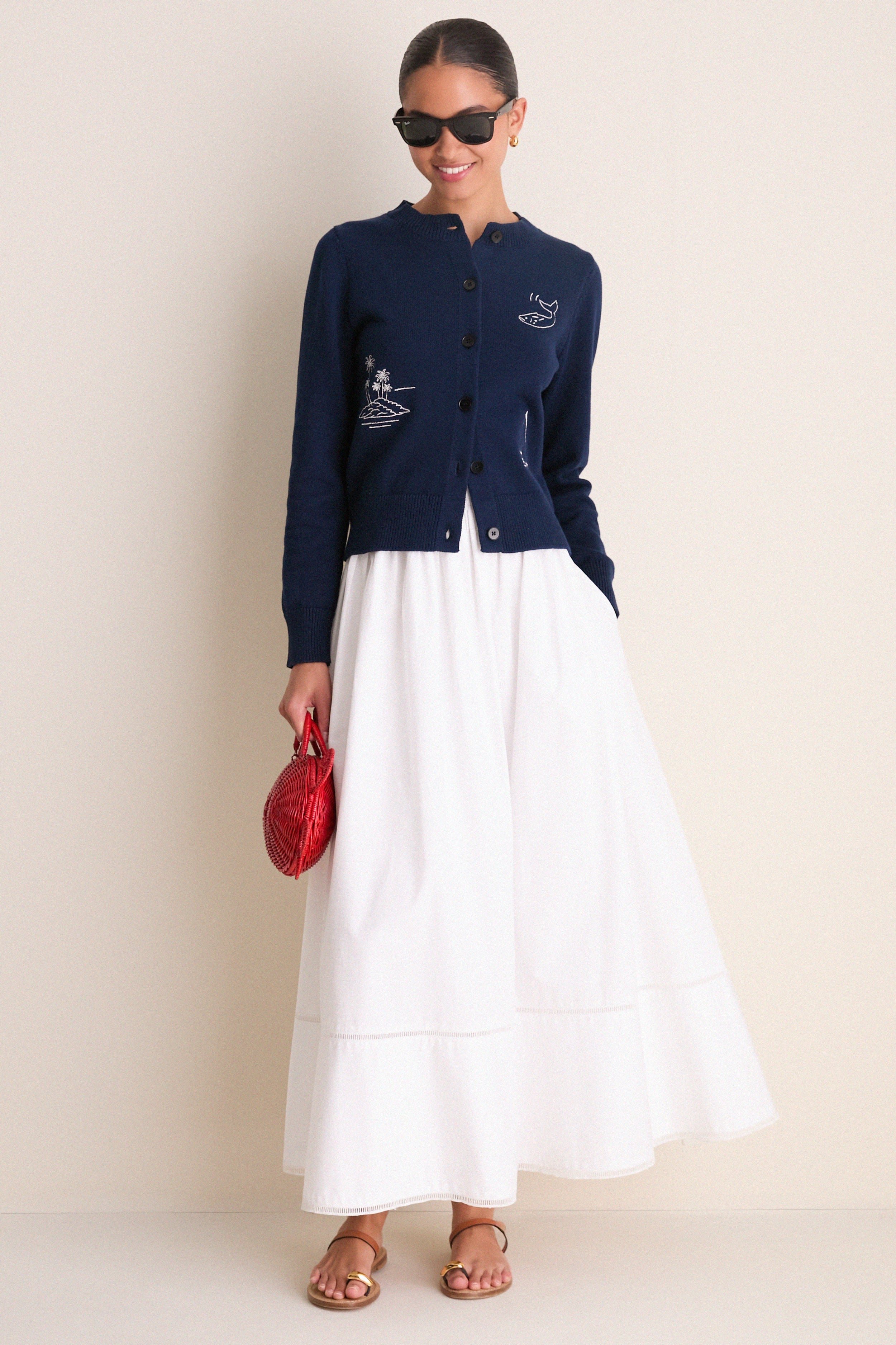 Navy Mooring Cardigan