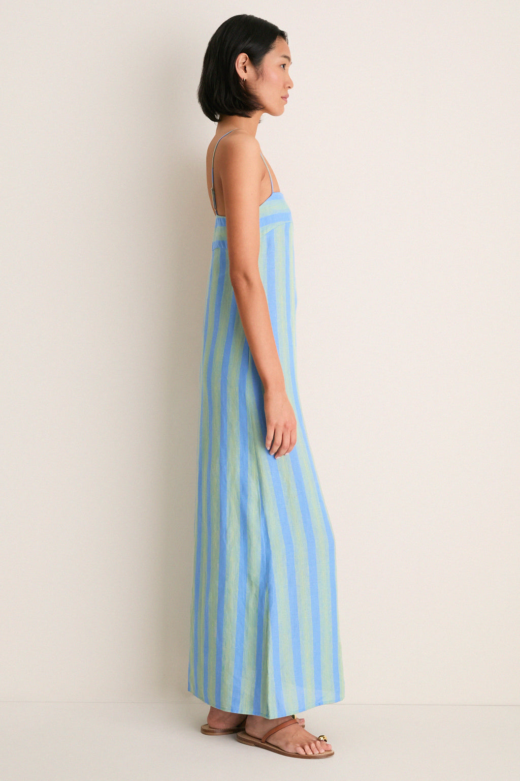 Seaport Stripe Laura Linen Dress