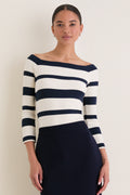 Liberty Stripe Knit Boyers Top