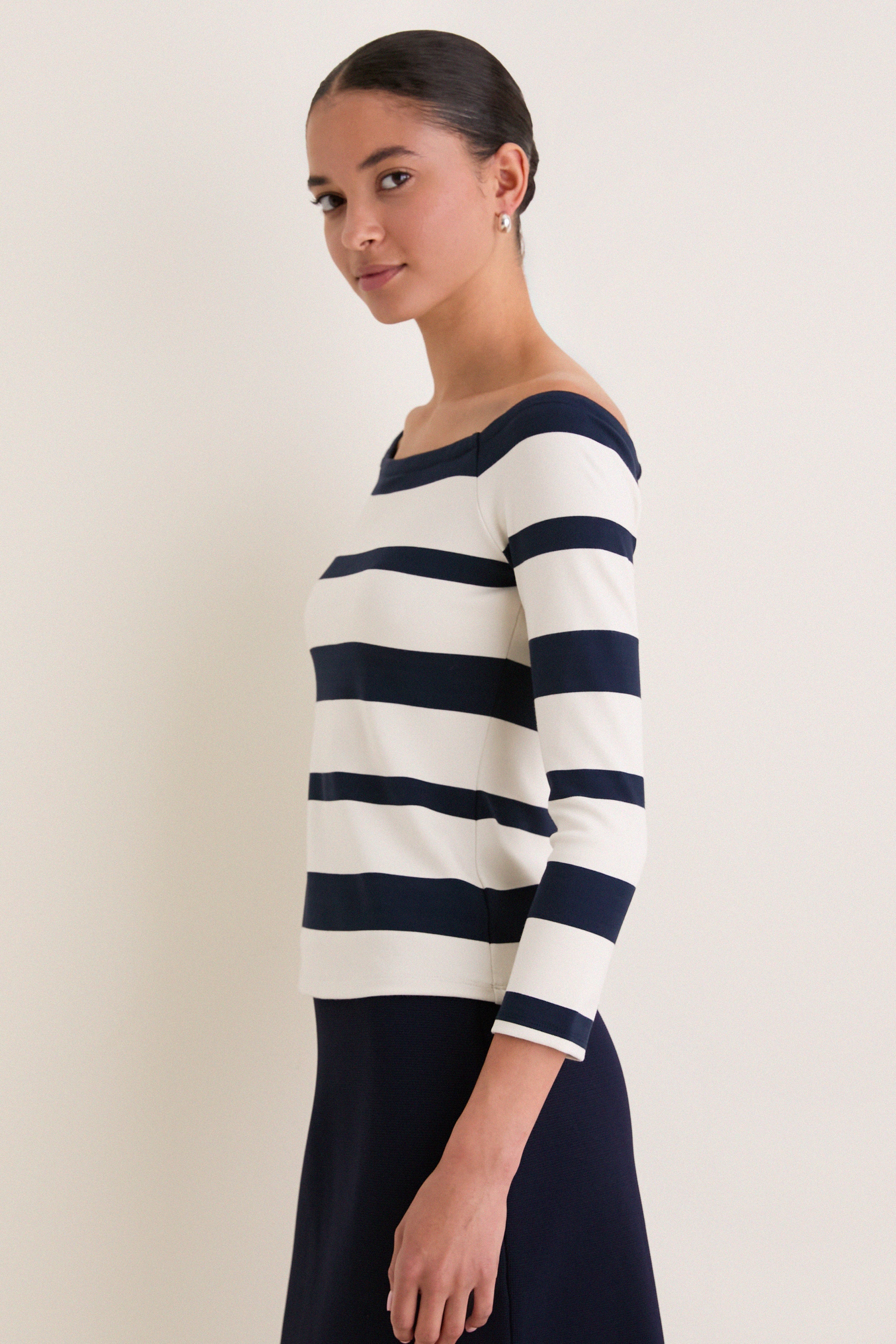 Liberty Stripe Knit Boyers Top