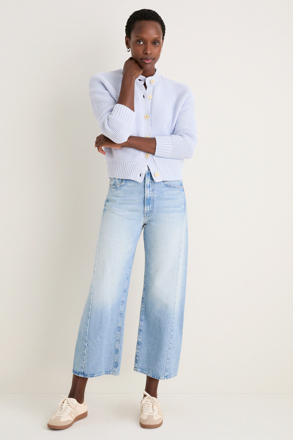 Calm Blue Nico Chunky Cardigan