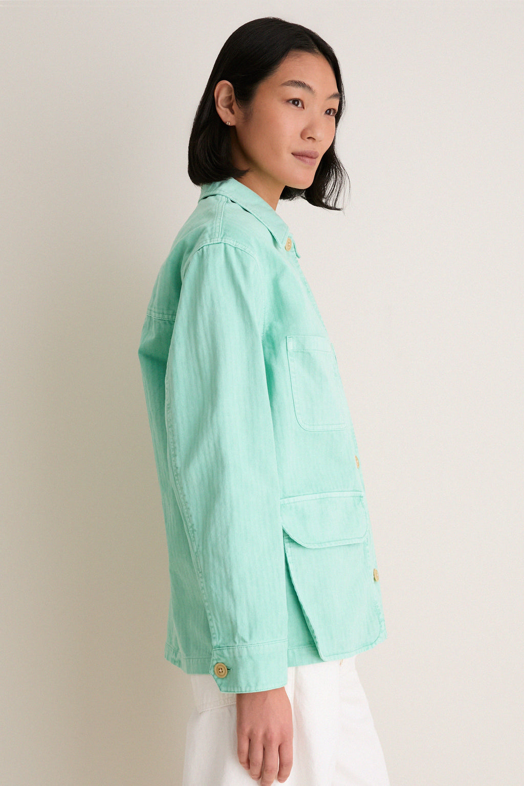 Mickey Mint Painter Jacket in Herringbone