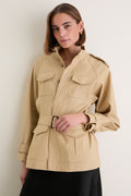 Classic Camel Cotton Field Jacket