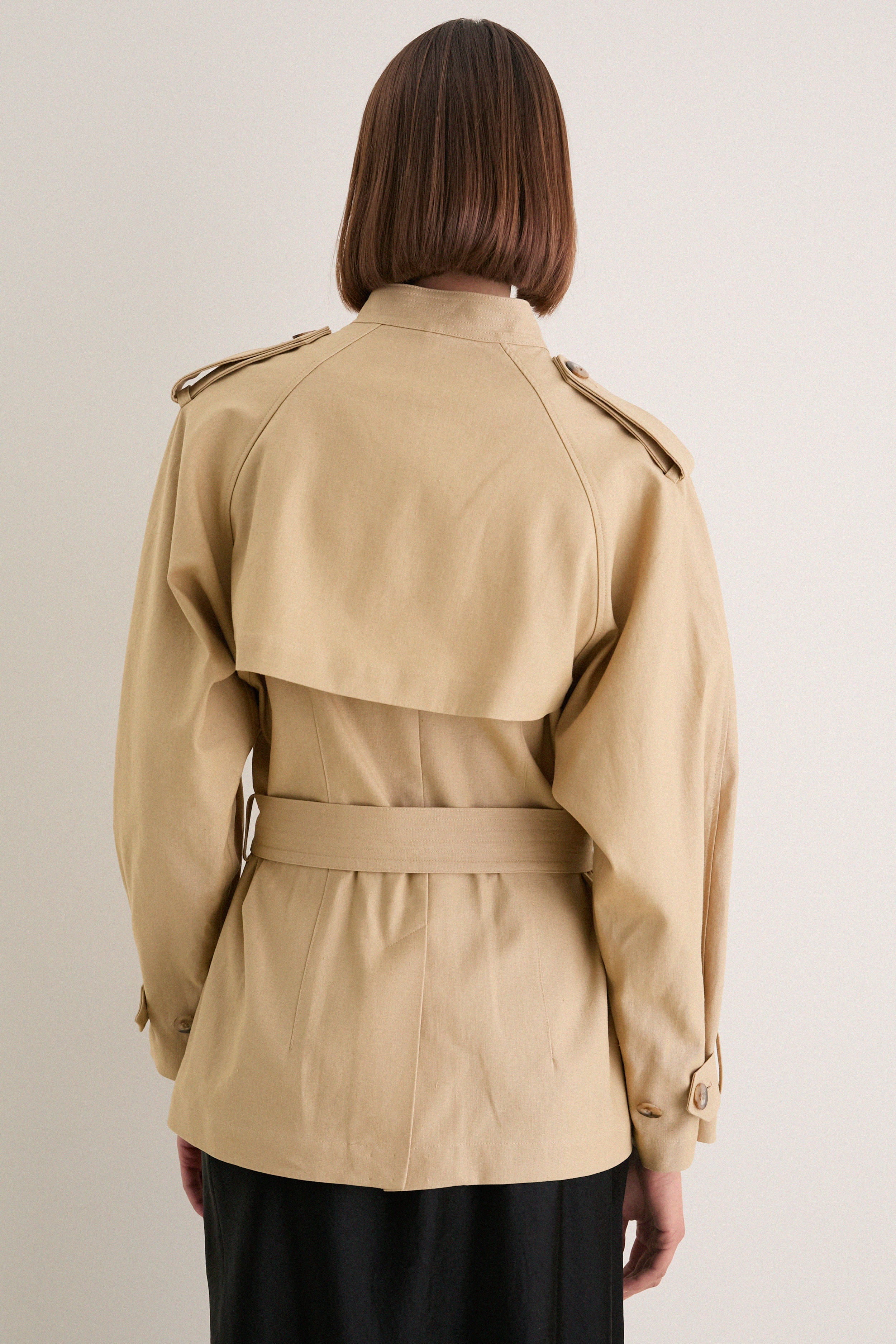 Classic Camel Cotton Field Jacket