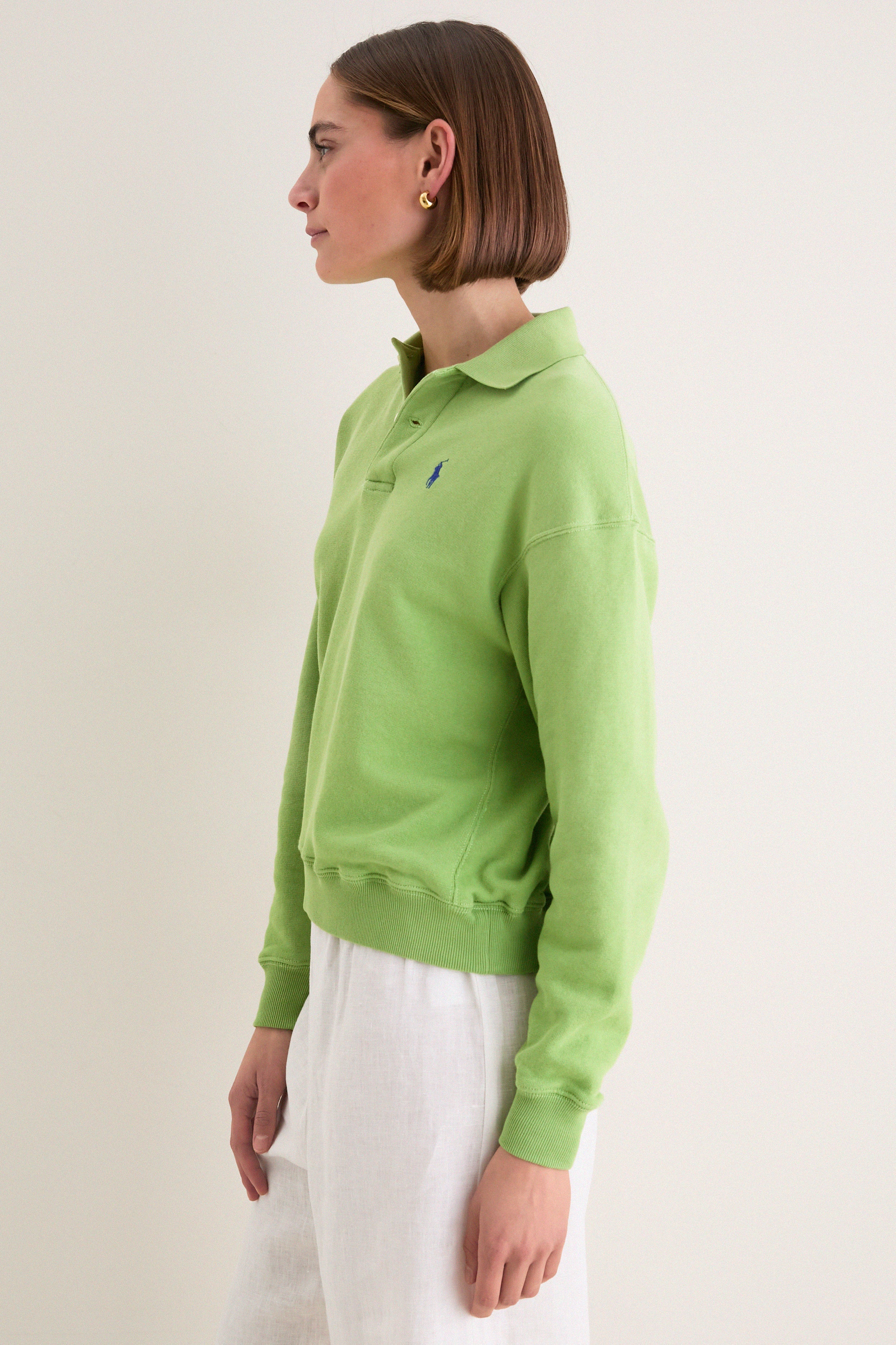 Parakeet Green Island Fleece Knit Polo