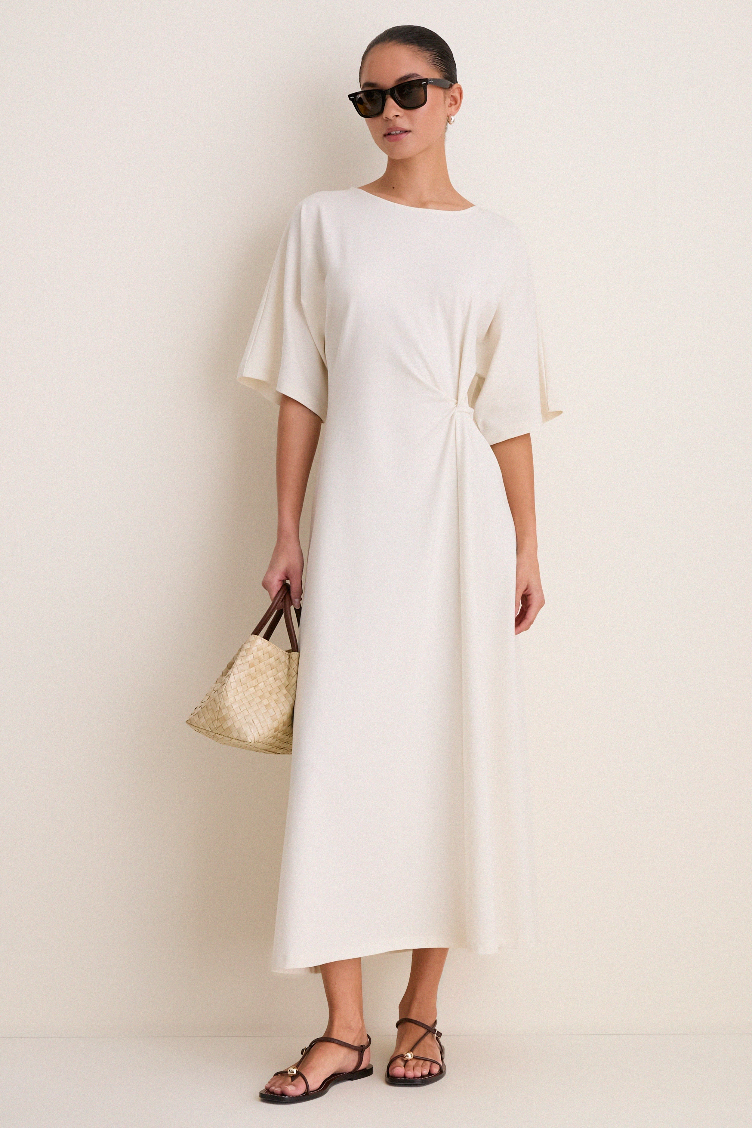 Buttercream Jersey Lisette Midi Dress