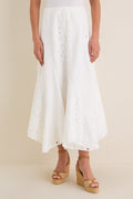 White Eyelet Mallory Skirt