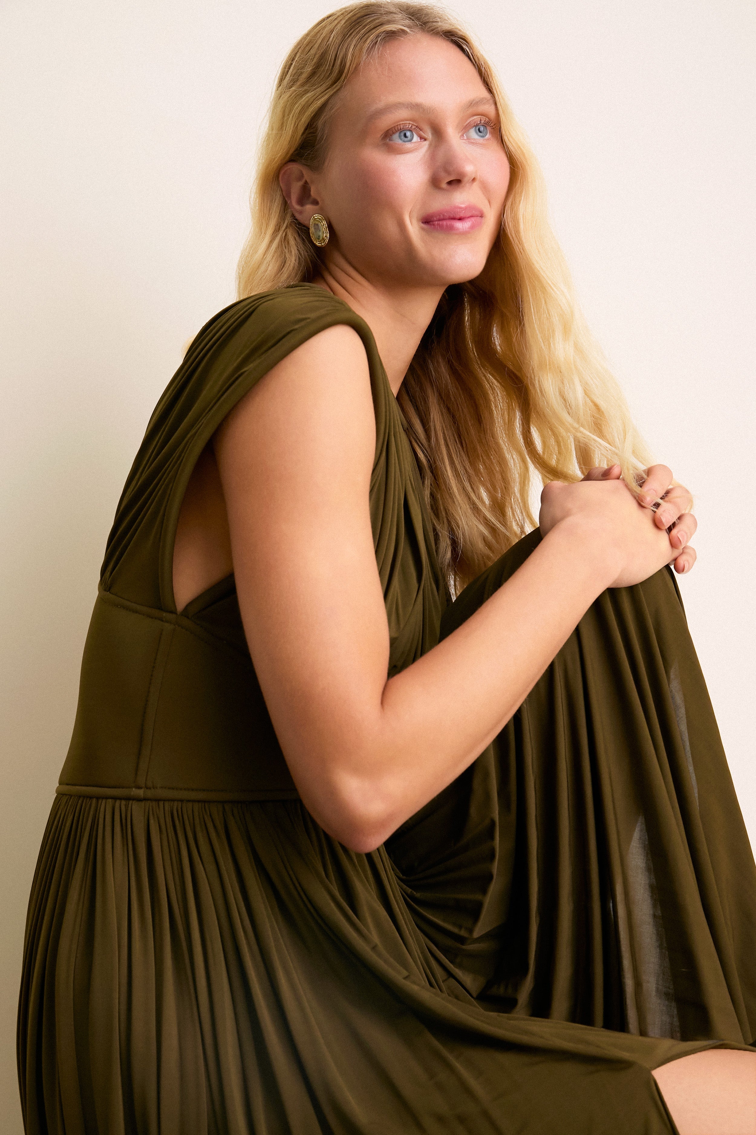 Olive Luna Column Dress