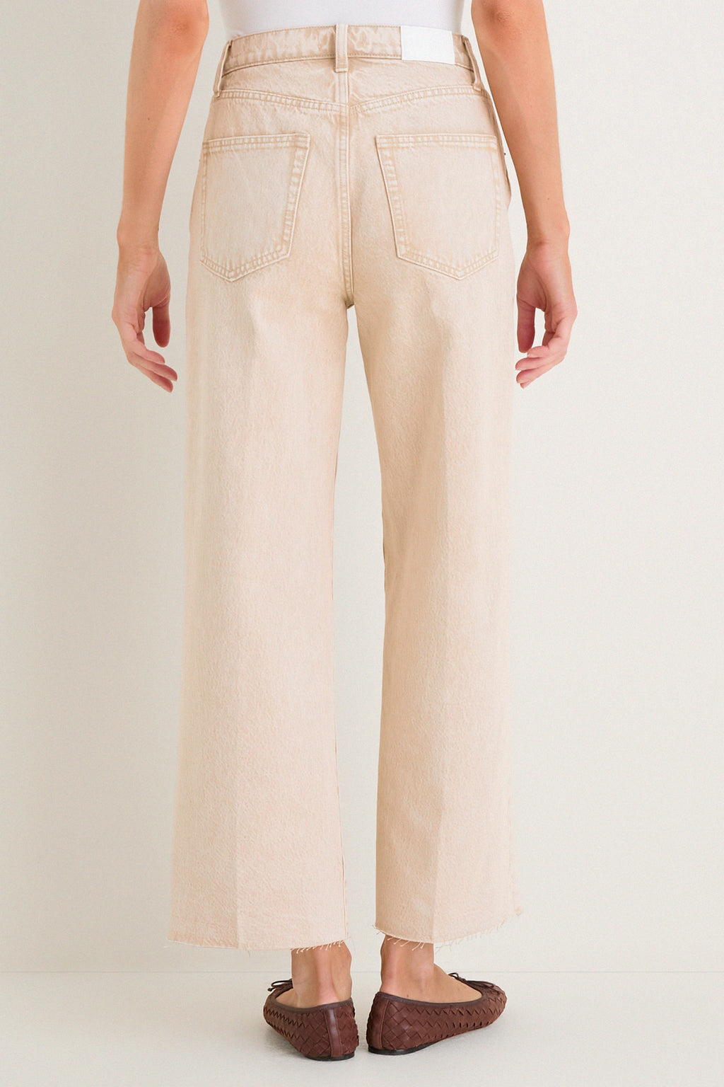 Dune High Rise Bowed Wide Leg Tate Crop
