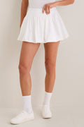 White Bette Bubble Tennis Skirt