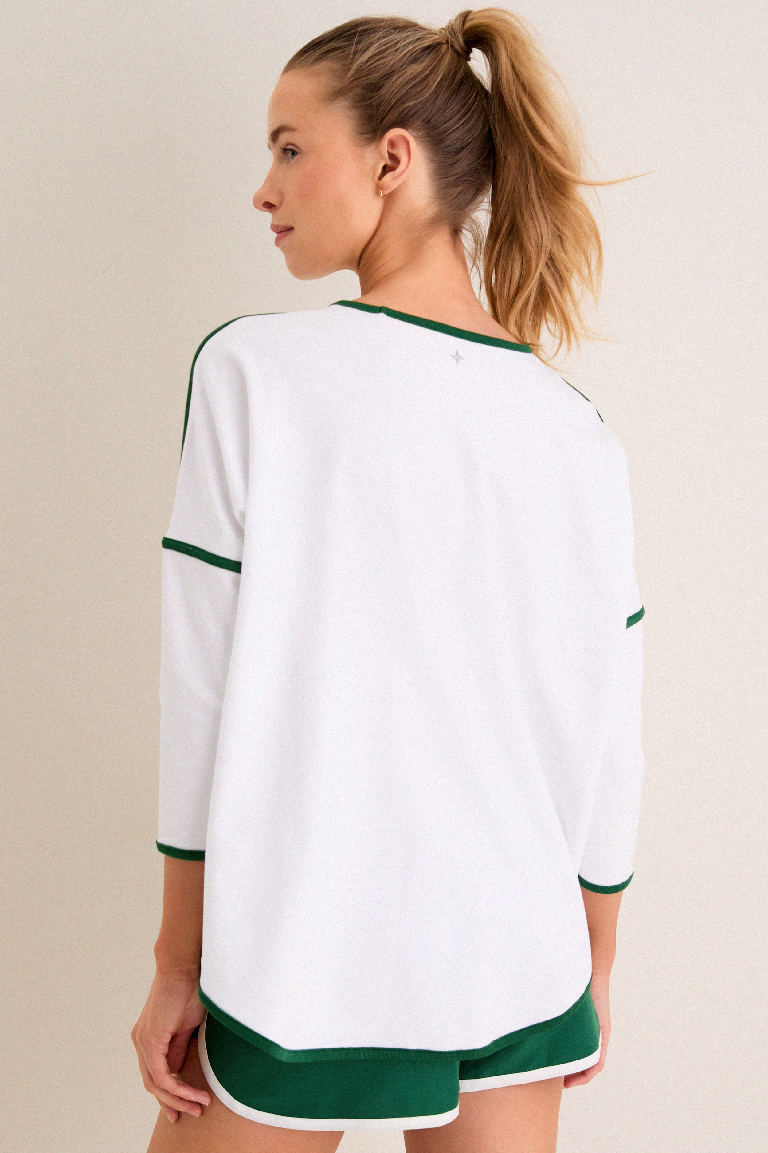 White French Terry Farrah Swing Sweatshirt