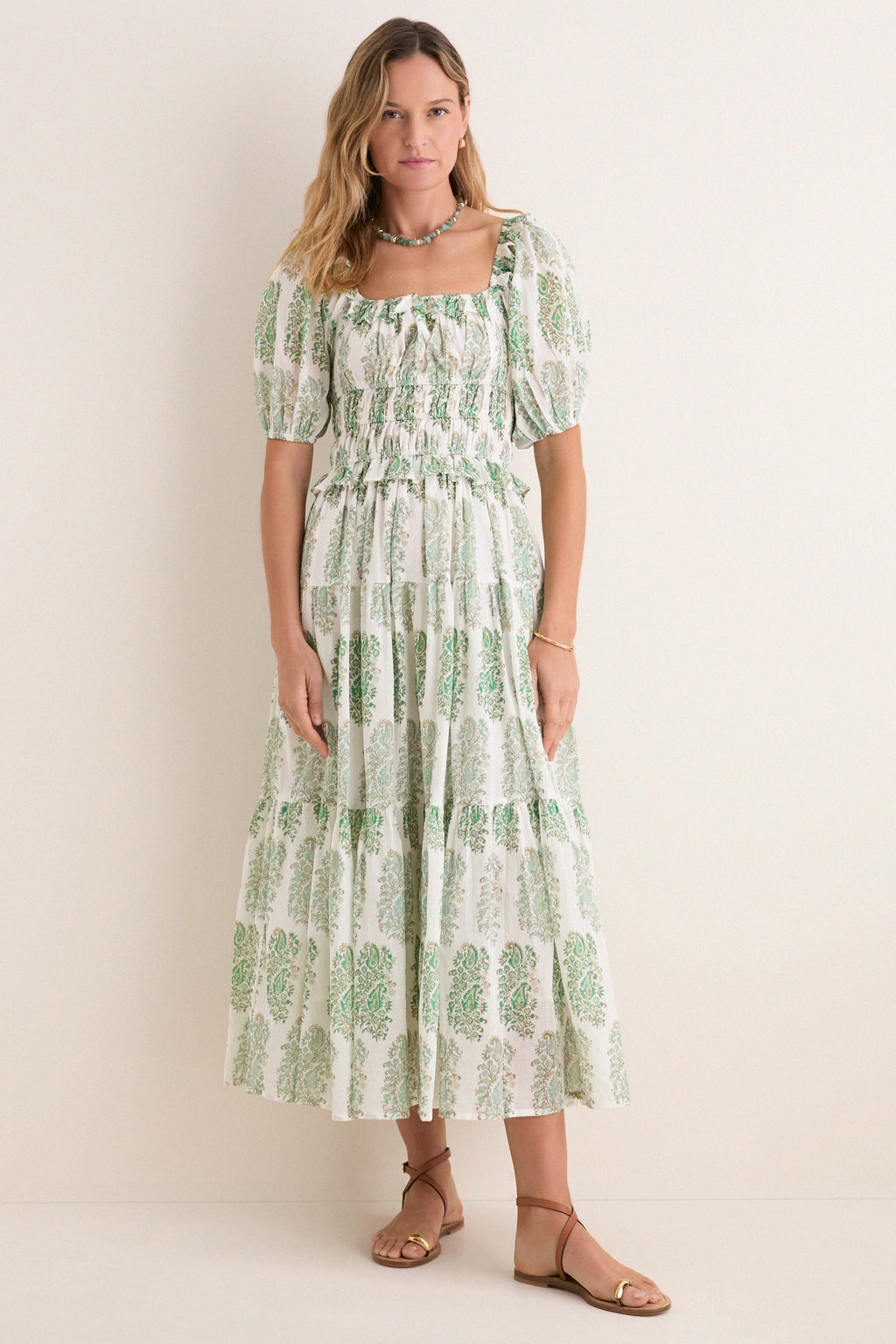 Green Mayura Percy Midi Dress